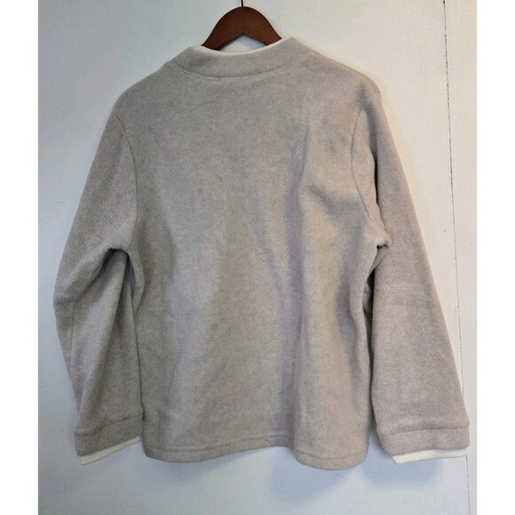 Vintage Blair Sweater Womens L Horse Beige Fleece Ranch Western Rodeo All Over - Picture 6 of 8